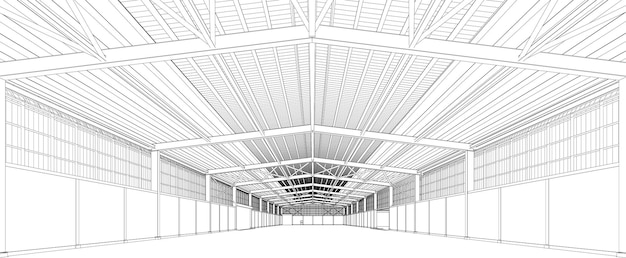 Ilustración en 3D de la estructura del edificio