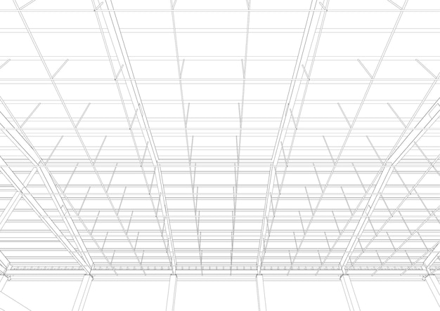 Ilustración en 3D de la estructura del edificio
