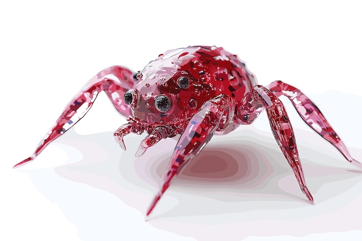 Vector ilustración 3d de malware de virus y errores