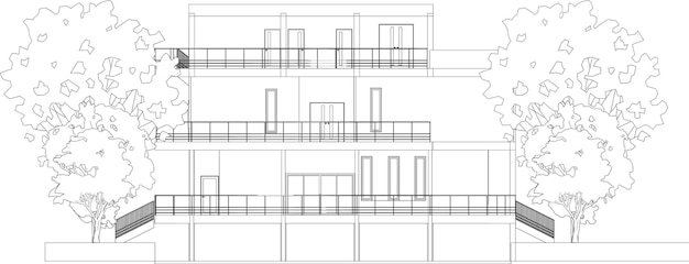 Ilustración en 3D del proyecto de construcción