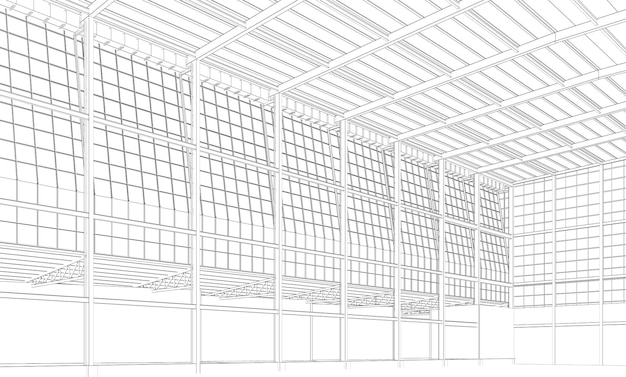 Ilustración en 3D del proyecto de construcción