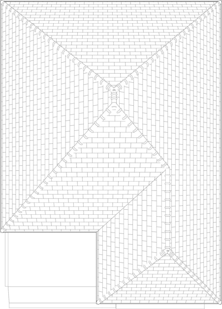 Vector ilustración 3d del proyecto de construcción