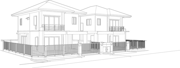 Ilustración en 3D del proyecto de construcción
