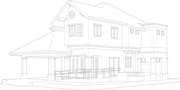 Ilustración en 3D del proyecto de construcción