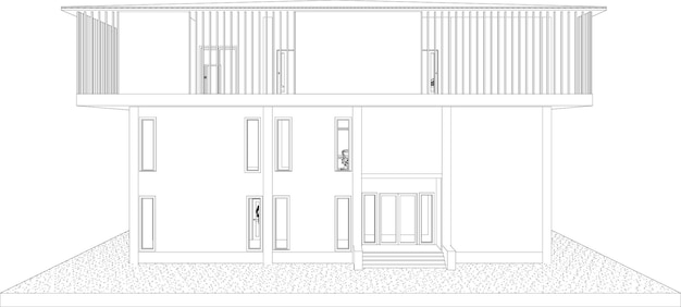 Ilustración 3D de un proyecto residencial