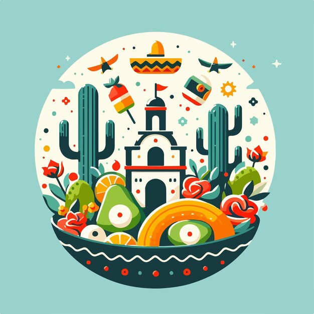 Vector ilustración del 5 de mayo