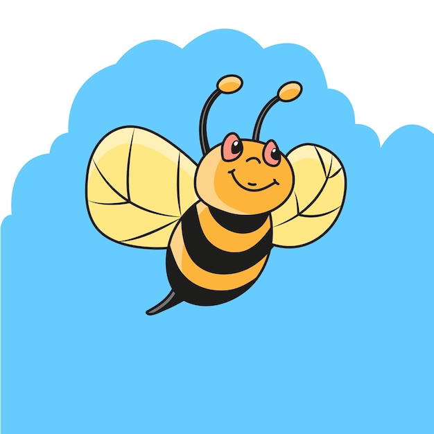 Vector ilustración de abeja - vector de abeja - dibujo de abeja