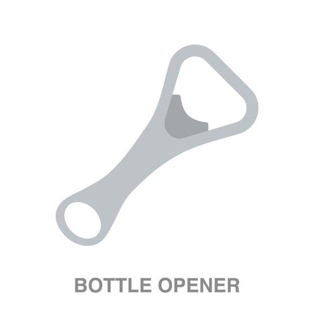 Ilustración de abrebotellas sobre fondo transparente