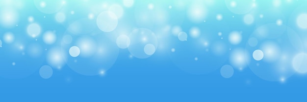 Ilustración abstracta del cielo azul de fondo bokeh