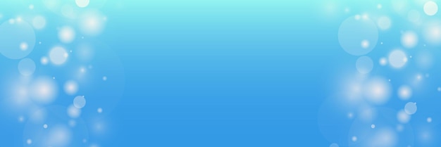 Ilustración abstracta del cielo azul de fondo bokeh