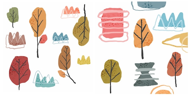 ilustración abstracta de color suave para la decoración