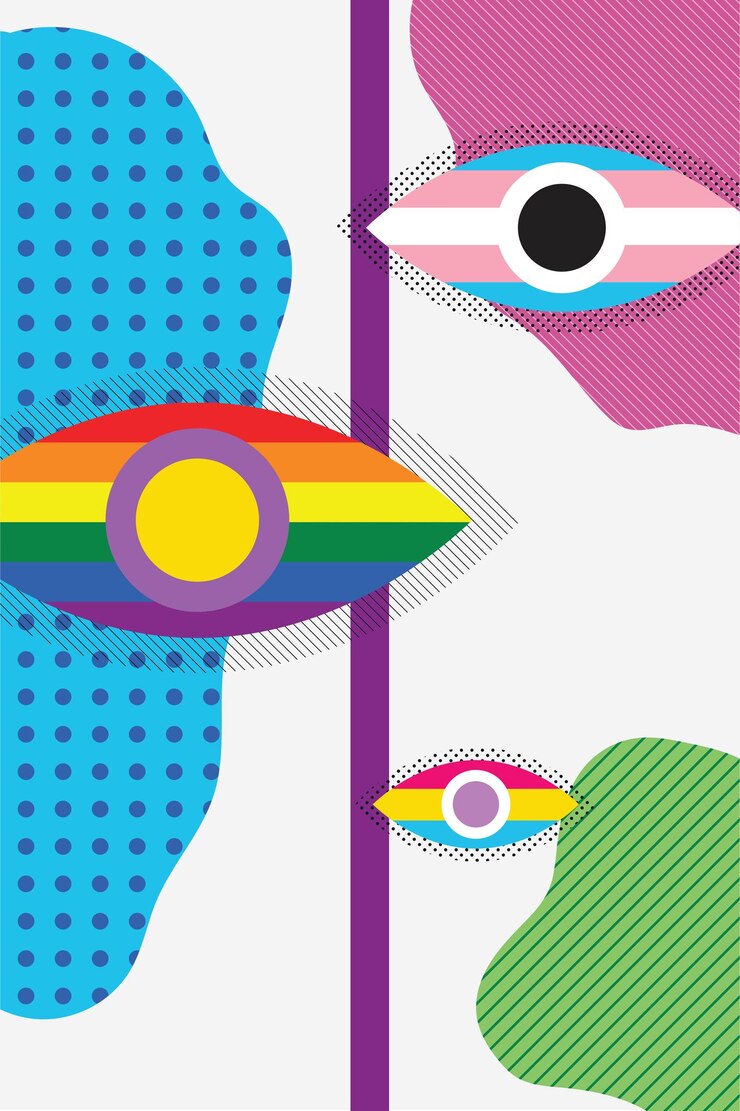 Vector ilustración abstracta con los colores del arco iris