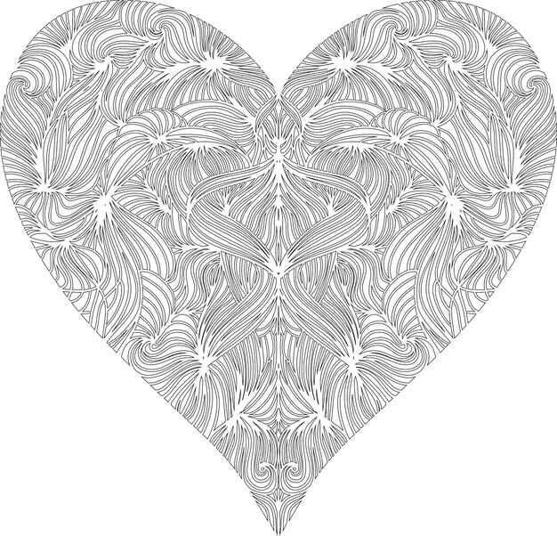 ilustración abstracta del corazón