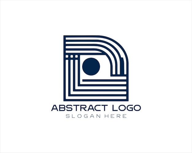 Ilustración abstracta del diseño del logotipo de la empresa