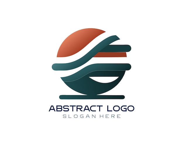 Ilustración abstracta del diseño del logotipo de la empresa