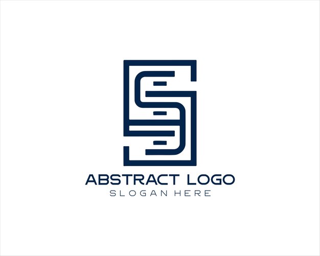 Ilustración abstracta del diseño del logotipo de la empresa