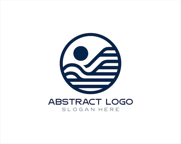 Ilustración abstracta del diseño del logotipo de la empresa