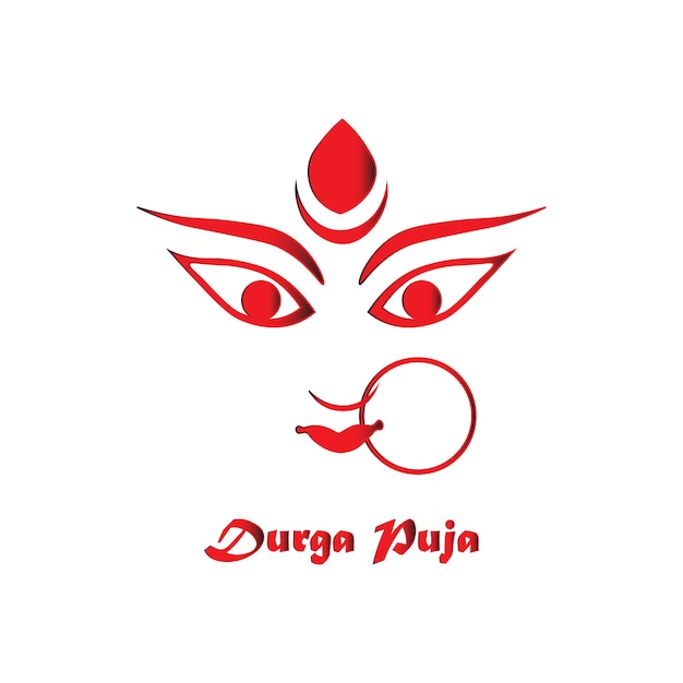 ilustración abstracta de durga puja.