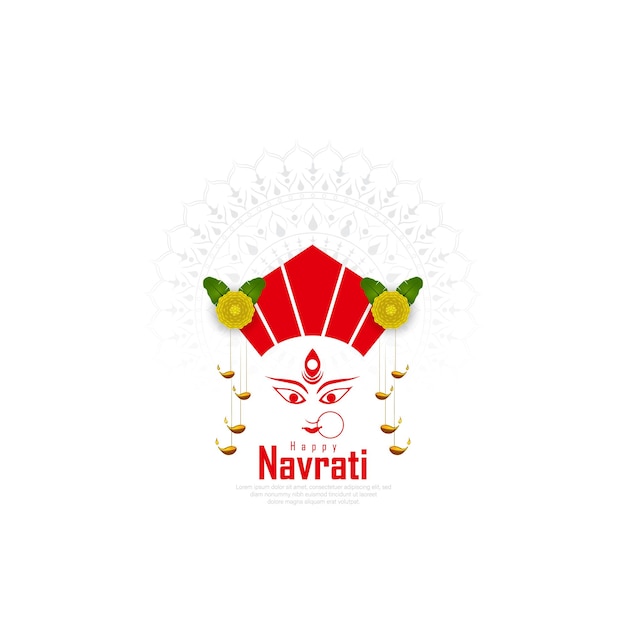 ilustración abstracta de durga puja.
