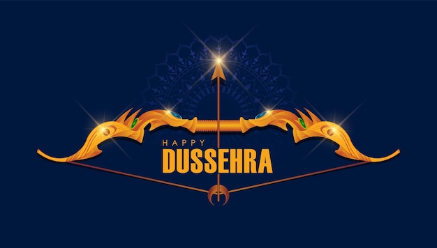 Ilustración abstracta de dussehra. vector