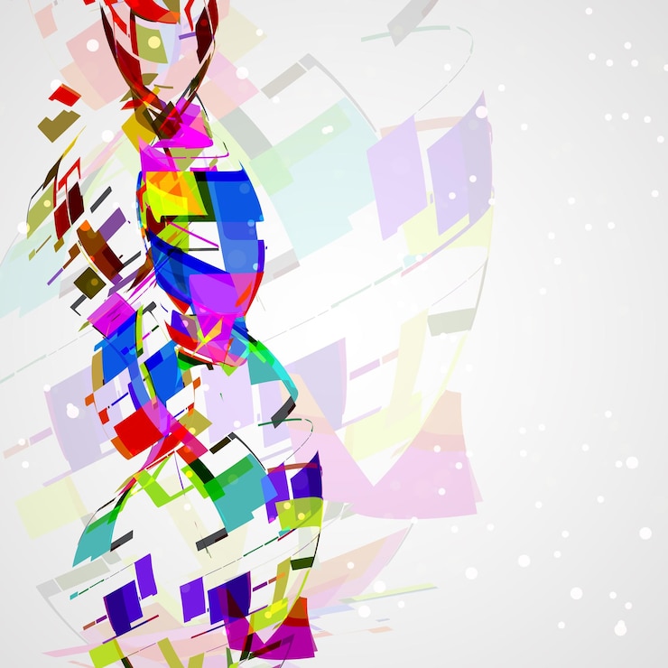 Vector ilustración abstracta futurista de la forma