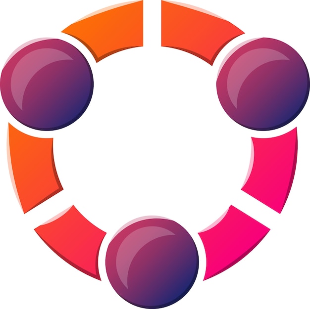 Ilustración abstracta del logotipo de la letra O en un estilo moderno y minimalista