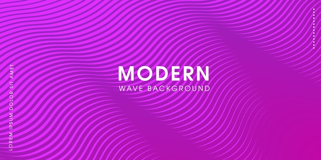 Ilustración abstracta de moda moderna del fondo de la onda