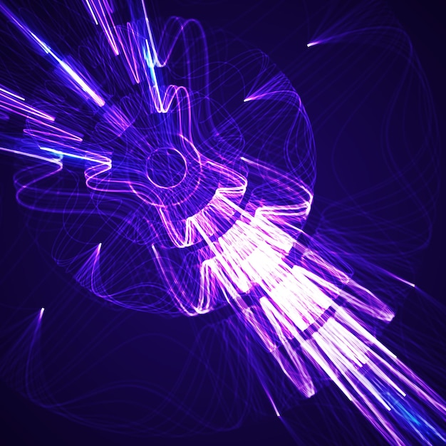 Ilustración abstracta de la tecnología