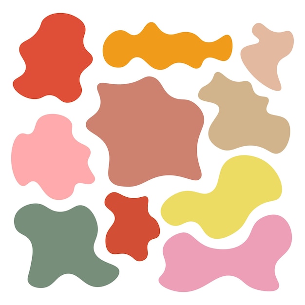 Ilustración abstracta del vector de la mancha orgánica
