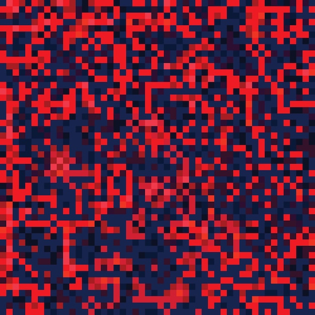 Ilustración abstracta de vector de mosaico cuadrado sin costura de fondo de píxeles