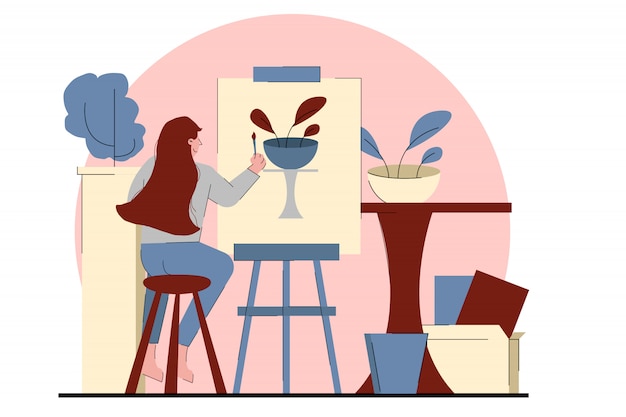 Ilustración de actividades en el hogar