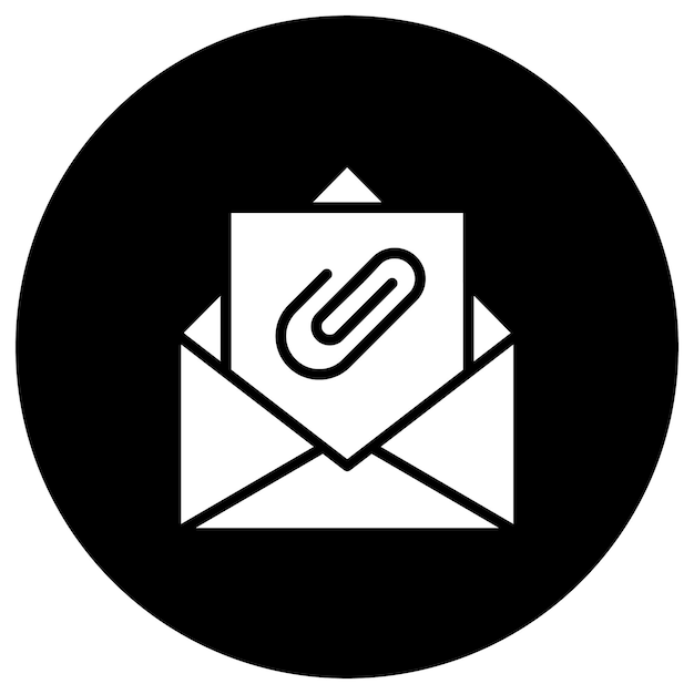 Ilustración adjunta del diseño del icono vectorial