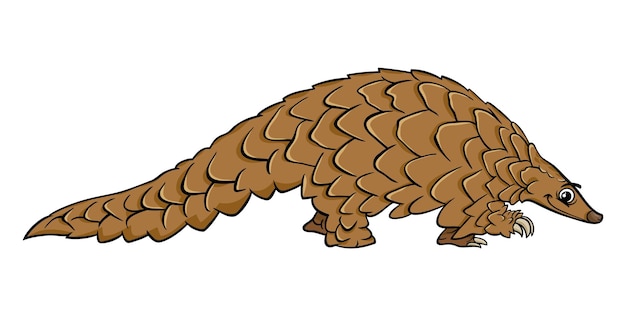 Ilustración del adorable pangolín