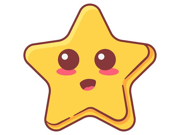 Ilustración de los adorables elementos espaciales de las estrellas