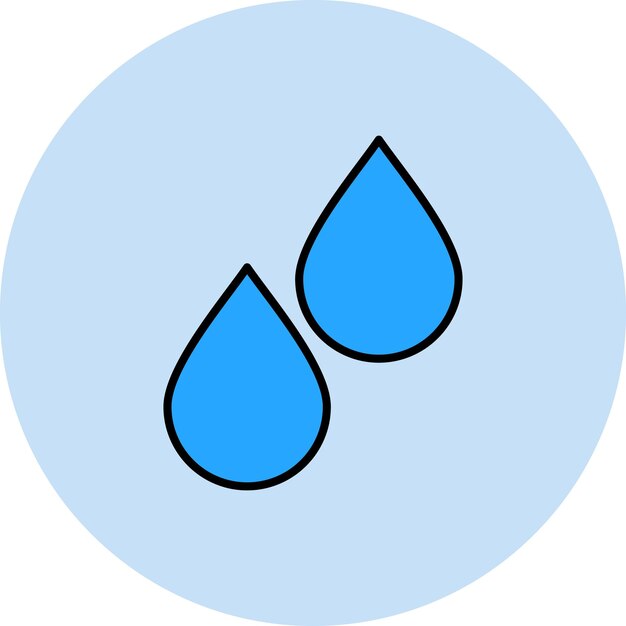 Ilustración de agua plana