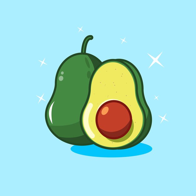 Ilustración de aguacate