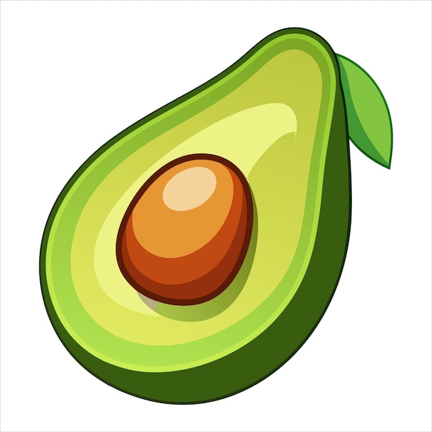 ilustración de un aguacate