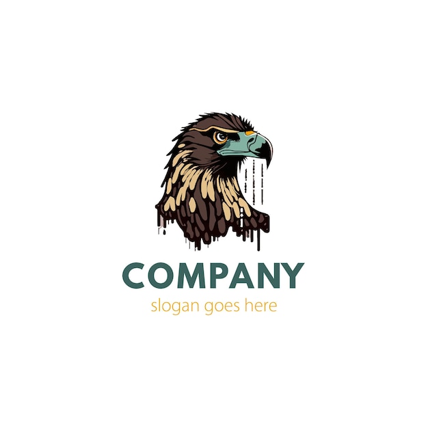 ilustración de águila o dibujo de logotipo de ilustración de águila