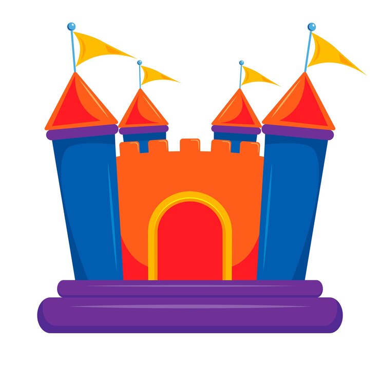 Vector ilustración aislada plana del diseño vectorial de la casa de rebote