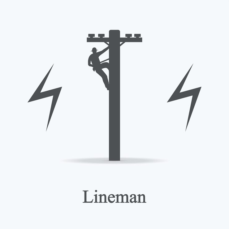 Vector ilustración aislada plana del icono vectorial del diseño del liniero