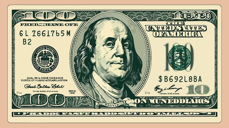 Vector ilustración aislada del vector de dinero en efectivo en dólares elemento de diseño financiero profesional