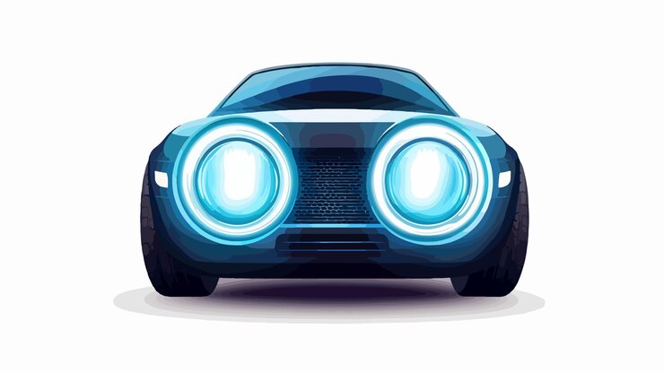 Vector ilustración aislada del vector de faros redondos