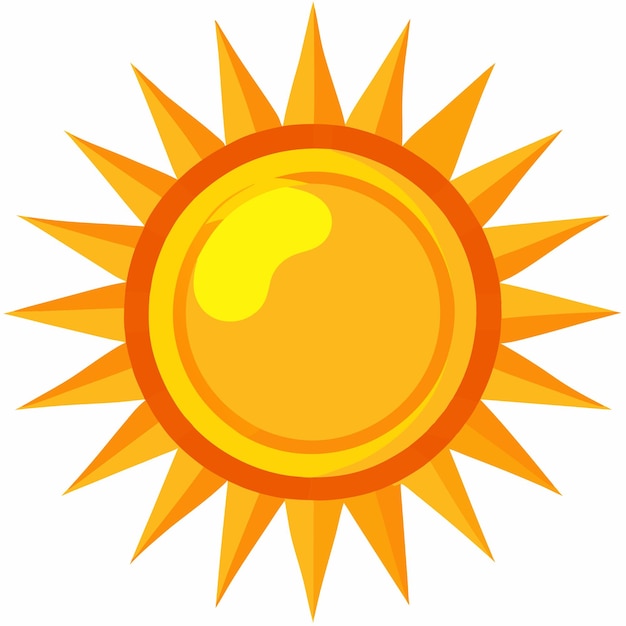 Ilustración al estilo de dibujos animados de Sun Clipart