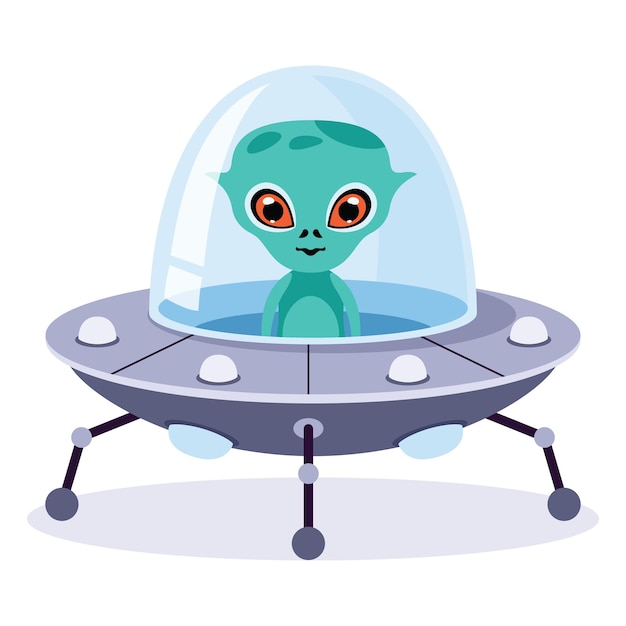 Vector ilustración de un alienígena