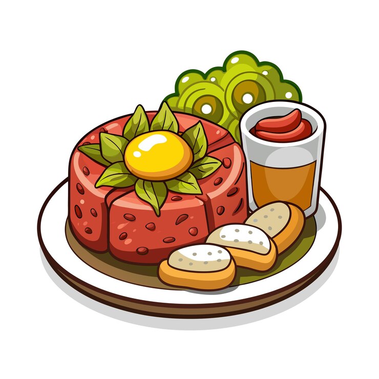 Vector ilustración de alimentos frescos
