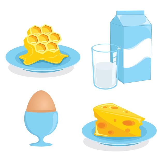 Vector ilustración de los alimentos