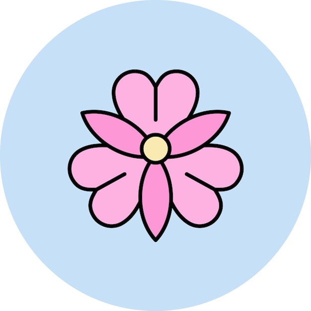 Ilustración de Alstroemeria Flat