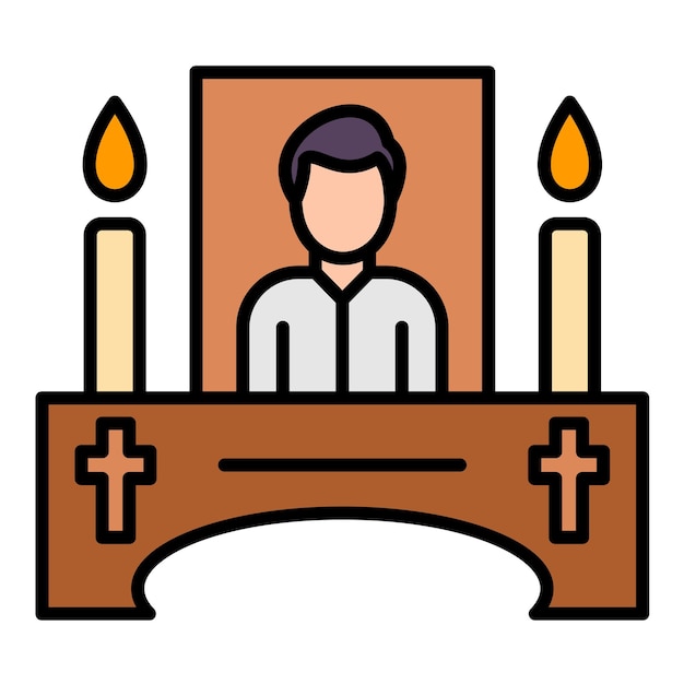 Ilustración del altar aplanado