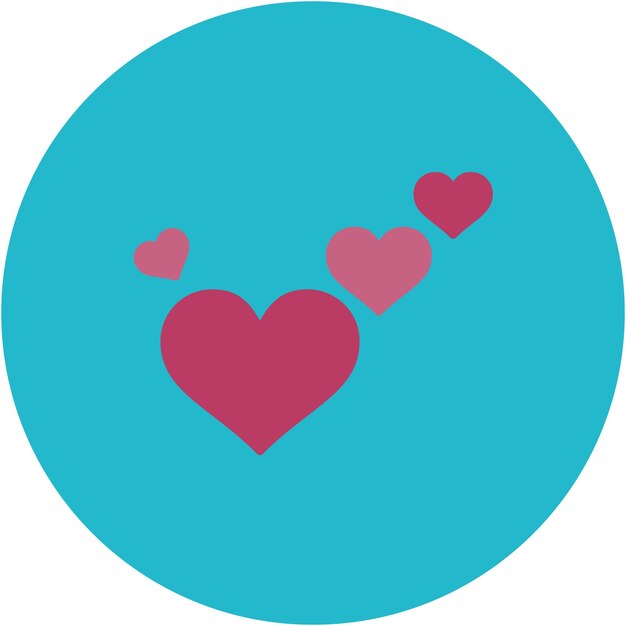 Ilustración de amor aplanado