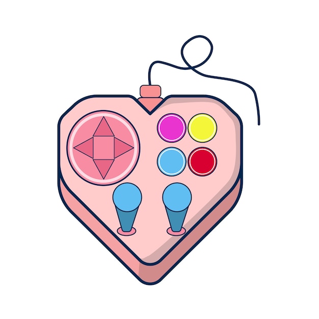 Vector ilustración del amor del juego